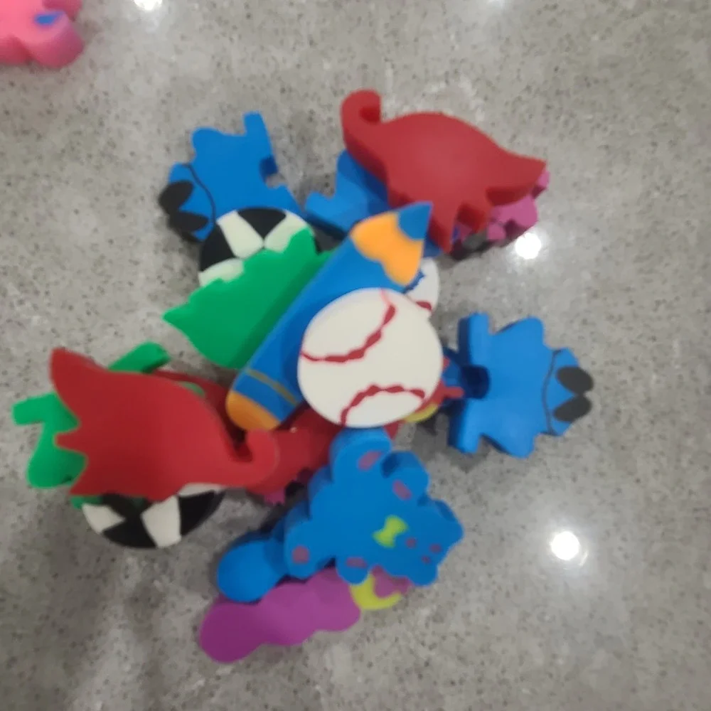 108 Colorful Classroom Incentive Erasers
